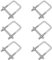 TTQiAnJ 6 Pièces Boulon en U M8x40x100mm,Acier inoxydable Etriers Filetés en U,Carré en U Tube avec Écrous,Plaque de Cadre pour Fixation des Tuyaus pour Corde de Boulon,Argent