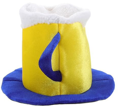 Holibanna Plüsch Bierkrug Hut Für Halloween Und Kostümpartys Accessoire Für Fotobox Und Feierlichkeiten Komfortabel Leicht Und Stylisch Für Karneval Und Geburtstagsfeiern