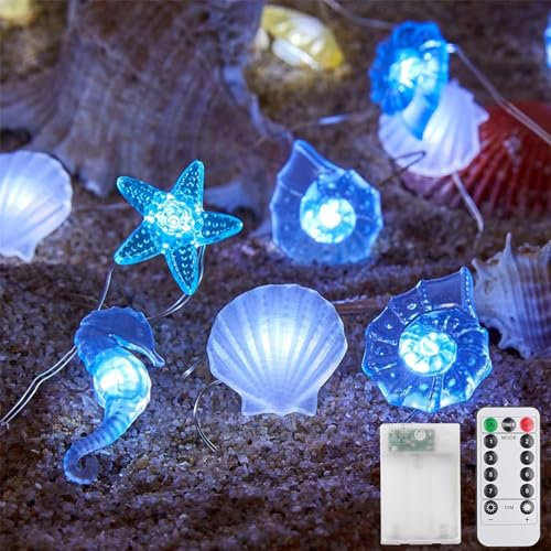 Lichterkette Meerestiere,3M 30LED Lichterkette Kinderzimmer Meerestiere,Lichterkette Maritim,Lichterkette Kinderzimmer,Meerestiere Lichterkette,Lichterkette Lnnen,Lichterkette mit Timer
