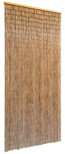 Tomostar Rideau de Porte en Bambou, Rideau Anti Mouche pour Porte Moustiquaire Bambou 90 x 200 cm