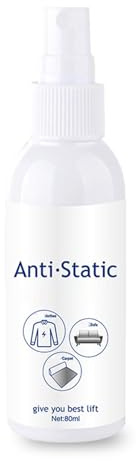Antistatisches Spray | Schutzspray für Textilerfrischung 80 ml | Weichspüler aus Textil gegen Risottis sofort, für Teppiche, Haare, Möbel – Effekt