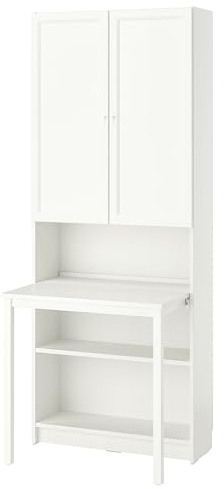 ProTuning BILLY/OXBERG Bücherregal mit Schreibtisch, Weiß, 80 x 202 cm