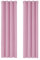 Deconovo Tende Oscuranti per Interni 2 Pezzi 290 CM Altezza, Termiche Isolanti, Anti-Rumore, con Anelli, Ideali per Camera da Letto e Soggiorno, 140x290 CM, Rosa