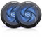 Pyle Altavoces Marinos de 4”, Estereo, Exterior, Luces LED, 100V, Un par