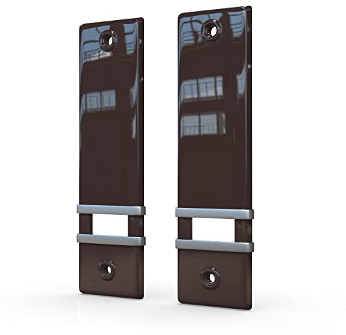 markiso® Rollladengurt Abdeckung [2 Stück] – Lochabstand 160 mm | Gurtwickler Abdeckung aus Kunststoff | Einfache Montage ohne Gurtausbau | Gurtwicklerblende für Maxigurte| Farbe Braun
