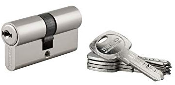 THIRARD - Cylindre de serrure double entrée Trafic 6, 30x30mm, nickel, anti-arrachement, anti-perçage, panneton réduit, 5 clés