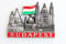 3D City Metal Fridge Magnets Country Holiday Souvenir London Paris NewYork Berlin Dubai Amsterdam Rome Prague Milan Barcelona Venice (Budapest)