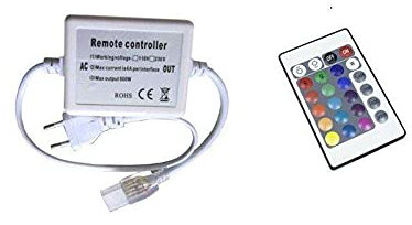 Silver Electronics - Controller RGB per striscia LED 220 V 750 W + telecomando. 220200