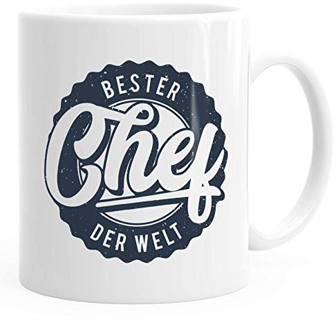 MoonWorks® Kaffee-Tasse Beste Chef der Welt Geschenk-Tasse weiß unisize