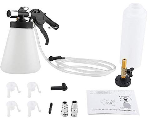 Aramox Car Brake Bleeder Bleeding Fluid Change Kit Air Pneumatic Garage Vacuum Tool Set with Adapter Bracket 90-120PSI