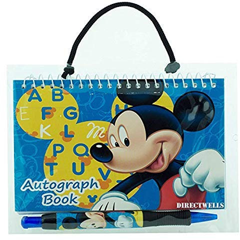 Disney Mickey und Minnie Mouse Unterschriftenblöcke, Notizblock, Notizbuch, Micky Maus ABC mit Stift.