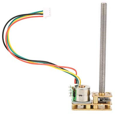 Micro moteur pas à pas, moteur pas à pas GM1024BY10-M455 Moteur de réduction pas à pas à engrenages entièrement métallique à 2 fils et à 4 fils CC 5V avec câble plat (DC5V 15RPM)