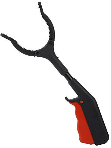 Fdit Multifunktionaler Mülleimer, Mülleimer, Maus, Mülleimer, Greifer, Armverlängerung, rutschfest, 29,9 cm, Schwarz