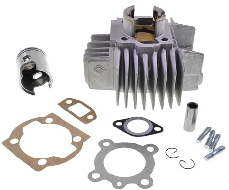 AIRSAL Sport Zylinder Kit 49ccm kompatibel mit Puch Maxi (neues Modell) | Sportzylinder aus Aluminium, 48,8ccm, Bohrung 38mm, Kolbenbolzen 12mm; kompatibel mit Puch Automatico Maxi Aleta Grande