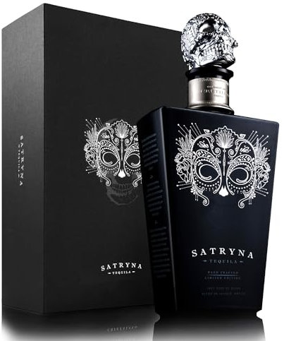SATRYNA Cristalino - Tequila Premium Artesanal de Jalisco, envejecido durante 18 meses en barricas de roble, Edición Limitada, 100% Agave, 38% vol, botella 700ml