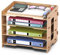 Booxihome Dokumentenablage Holz Ablagefach, Büro Schreibtisch Briefablage Aktenablage Papierablage für A4 Papier Ordner Ablagesystem Organizer