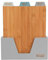 Russell Hobbs RH01366B8LDLDIR 3 Piece Bamboo Chopping Board Set with Holder, Index Style Wooden Cutting Boards for Contamination Prevention, Labelled Food Preparation Mats for Meat, Fruit, Vegetables