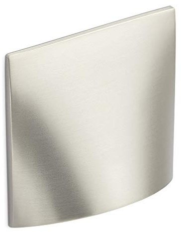 SOTECH Möbelgriff HANNO BA 32 mm Edelstahloptik | Schrankgriff Länge 60 mm schlanker Muschelgriff von SCHÜCO ALU COMPETENCE