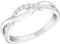 Amor Ring 925 Sterling Silber Damen Ringe, mit Zirkonia synth., Silber, Kommt in Schmuck Geschenk Box, 2035627