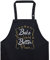Bestickte Kochschürze mit tollem Design: Bake the world a better place Oma/Damen Schürze Meisterbäcker Frauen Küchen Schürze verstellbar mit Tasche - Muttertag Geschenk Mutter/Ehefrau
