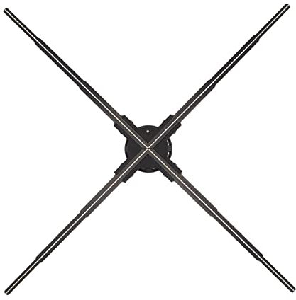 Proiettore con Ventola per Ologrammi 3D, HD 1024×928P 31,5 Pollici 3D con Display Pubblicitario per Ologrammi Ventola a LED, Immagine Video Personalizzabile, Ventola LED a Occhio Nudo 3D Wifi per(#2)