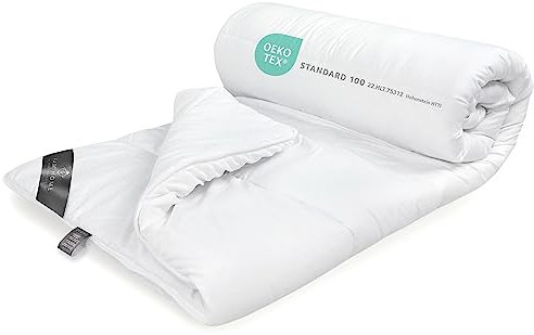 FAM Home Bettdecke 200x220 Weiche Mikrofaser Waschbar für den Sommer I Zudecke Antiallergisch für Allergiker I Gesteppte Steppdecke
