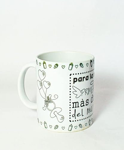 TusPersonalizables.com Taza - Mama - Dia de la madre - regalo estupendo para regalar a nuestras madres (Taza - Feliz dia de la madre - Para la mama primeriza mas dulce del mundo…)