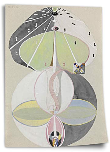 Printistico Poster Hilma af Klint - Tree of Knowledge, Nr. 5 Kunstdruck ohne Rahmen, Wandbild - A4, A3, A2, A1, A0, XXL - Wohnzimmer, Schlafzimmer, Küche, Deko
