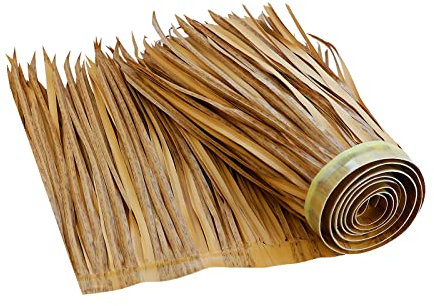 200,2 cm Tiki Stroh Dach Stroh - Mexikanischer Stil Künstliche Palme Stroh Rollen Tiki Bar Hütte Gras Ente Boot Jalousien Gras Palapa Strohdach für Garten Terrasse Regenschirme Abdeckungen Zaun Party