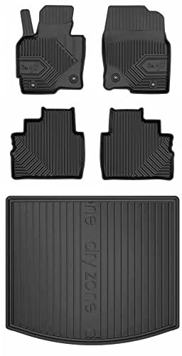 MOTOS Satz Gummifußmatten und Kofferraummatten passend für Mazda CX-5 I 2012-2017 Verbessern Sie Ihren Reisekomfort mit Antirutschmatte Auto 3D- Allwetter fußmatten Auto, Schutz vor Verschmutzung