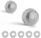 Fyihoxi 2 Stück Magnetic Acupressure Balls &5 Akupressur Ring Finger, Magnetische Akupressurkugeln Igelball 32mm 47mm Durchmesser Skills Borderline Set für Stress Relief oder Massage