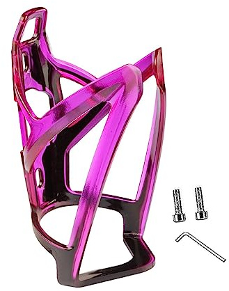 Ronyme Bike Water Bottle Holder Water Drink Holder Rack Colorful Ultralight Carrier PC Cycling Bottle Cage for Mountain Bike with Screws and Wrench