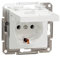 Schneider Electric Asfora EPH3170121D - Enchufe Schuko (16 A, tapa con protección de contacto, enchufe empotrado, terminales de tornillo), color blanco