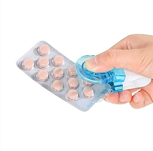 Generic Pillendose Klein FüR Unterwegs, Tragbare Mini Pillendose, Pillenpicker FüR Einfaches Tragen, Durchsichtig Edel Jugendstil Design Pillendose