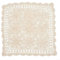 Zoegneer Vintage gehäkelte Tischdecke mit quadratischem Spitzenmuster Vintage quadratische Häkeltischdecke für Heimdekoration (60 x 60 cm, Beige)