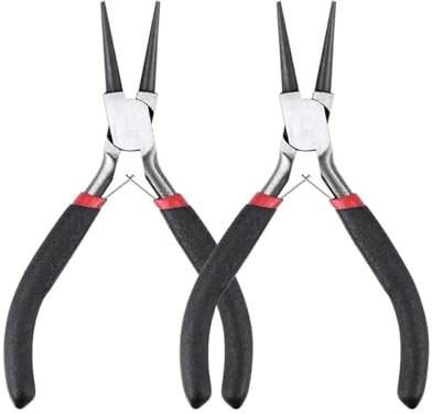 Round Nose Pliers Jewelry Making Pliers Tools 2 Pack,Wire Jewelry Making Tools Bead Pliers for Jewelry Repair,Wire Wrapping,Crafts,Jewelry Making Supplies