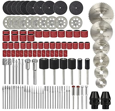 121Pcs Mini Tool Accssory Set HSS Mini Drill Bit Diamond File Cut Set Off Saw Blade Polishing Sanding Cutting Kit Rotary Tools Set