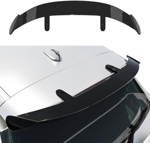 131CM Auto Heckspoiler Kompatibel mit den Meisten Schrägheck/SUV/Kombi,Heckspoiler Universal Auto Schwarz Glanz, Einfache Installation