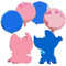 Folienballon Geburtstag 6 Stück Luftballons Kindergeburtstag Party Deko Helium Ballons Set Folienluftballon für Junge und Mädchen Party Dekoration Zubehör