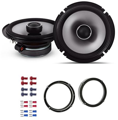 Alpine S2S65 Lautsprecher mit Einbauset passend für Skoda Octavia III ab 2012 Türen vorne/hinten 480 Watt 165mm 2 Wege Koax