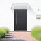 HUOLE Marquesina para Puertas Ventanas Toldo Cubierta,Porche Puerta de Entrada Terraza Techo Refugio Banne Protection,Hecho en Cubierta de Policarbonato, 100 * 100cm-gris+Blanco