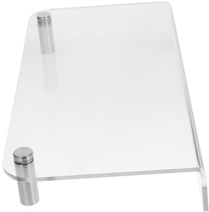 TINEASUR Support de moniteur support pour ordinateur portable de bureau support de levage de moniteur - Étagère monitor - Étagère durable support de rehaussement d'ordinateur Acrylique