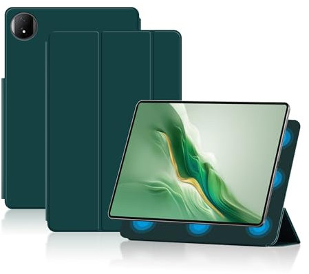 FDHYFGDY Funda para Honor Magic Pad 2 12.3 Funda Protectora Magnética, Funda Delgada y Liviana con Soporte Inteligente, Funda para Tableta para Honor Magic Pad 2,Verde