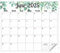 Magnetic Calendar for Refrigerator 2025 Greenery Fridge Wall Monthly Magnet Calendar 10x12 Inch Daily Calendar for Planning and Organizing
