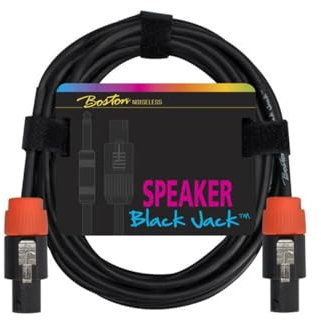 Black Jack Speaker cable, black, speakon + speakon, 2 x 1,5mm, 10 meter