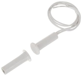 Interruptor magnético normalmente abierto, acción instantánea, ideal para sistemas de seguridad y automatización de puertas y ventanas.