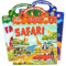 JOYIN 3Pcs puffy Aufkleber-Bücher, wiederverwendbare 122Pcs 3D Aufkleber-Aktivitätsbücher für Kinder, niedliche wiederaufnehmbare Aufkleber, Bastelgeschenke - Bauernhof, Ozean, Safari