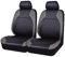 YNEION Auto-Sitzbezug Komplettset, für Dacia Sandero Stepway 3 Extreme 2020-2023 2024, PU Leder, Auto-Schonbezüge die Vordersitze Rückbank, Schwarz