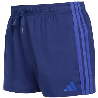 adidas Men's 3 Stripes Swim Shorts 3 INCH, Dark Blue/semi Lucid Blue, M