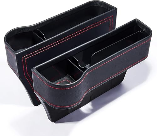 2 Stück Autositz Organizer für Jaguar F-Type R/F-Pace SVR/F-Type V8/I-Pace HSE/XE S, Aufbewahrungsbox Autositz Lücken, Auto Sitzlücken Füller Auto Seitentasche Veranstalter, Car Seat Aufbewahrung